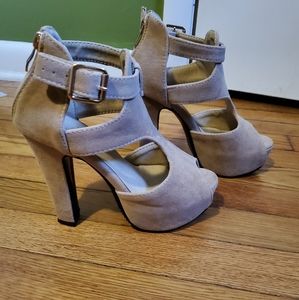 Nude high heels